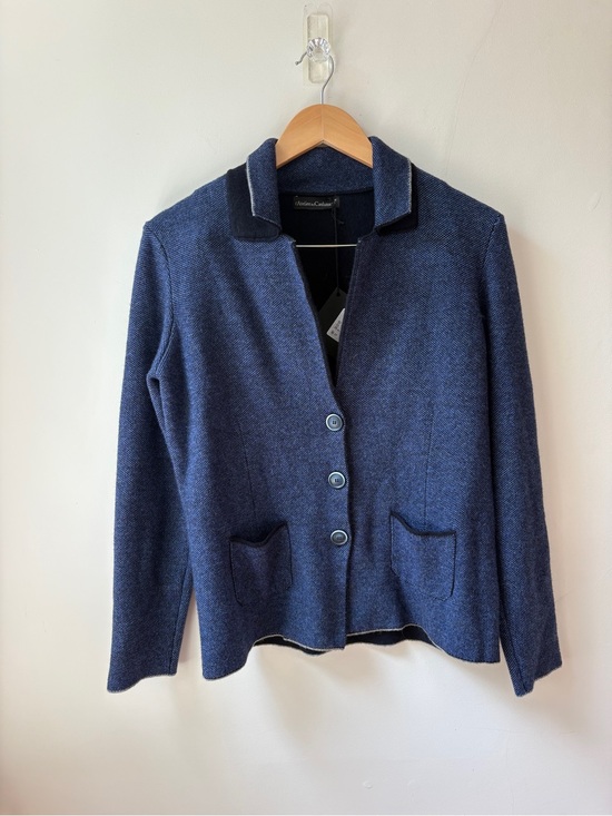 l'Atelier del Cashmere Sweaters - NWT Made in Italy Wool blend Navy Cardigan